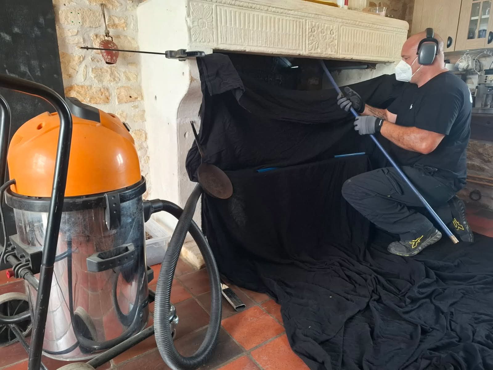 Ramonage d'une cheminée