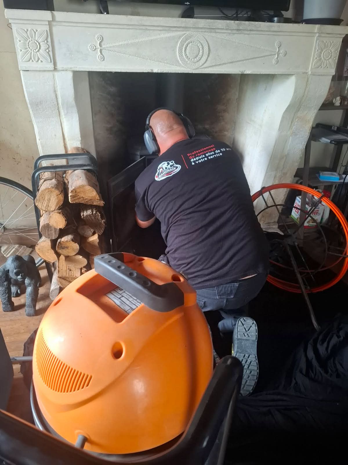 Intervention de ramonage
